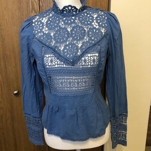 Anthropologie lace blouse